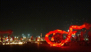 非遗火龙铁花秀 图片来源：视频截图（视频由受访者提供）