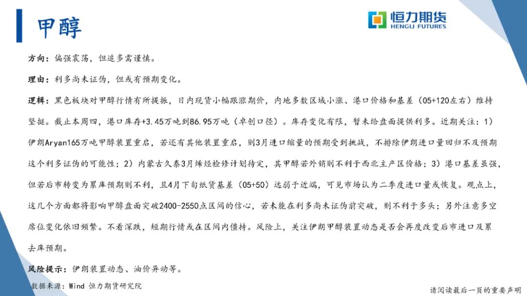 恒力期货化工品日报20240223