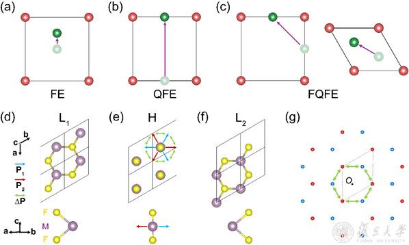 分数量子铁电（FQFE）的概念图