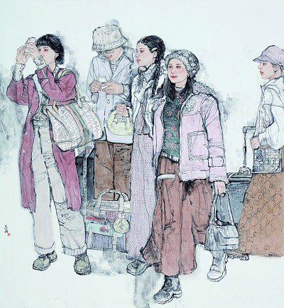 丹青新象里的时代面庞|水墨_新浪财经_新浪网