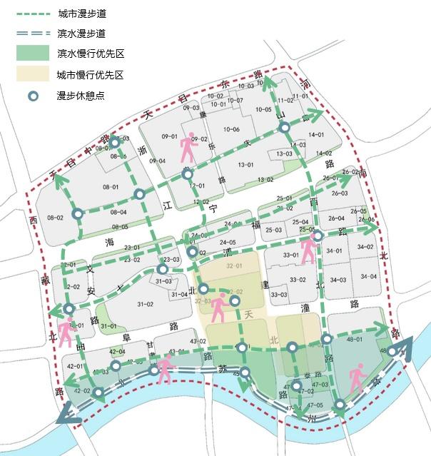 步行系统规划图3 最创新·未来式商务集聚地围绕能源资源,智慧设施