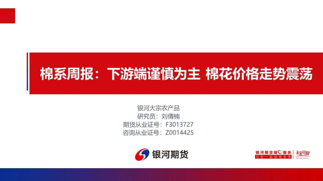 【棉系周报】下游端谨慎为主 棉花价格走势震荡