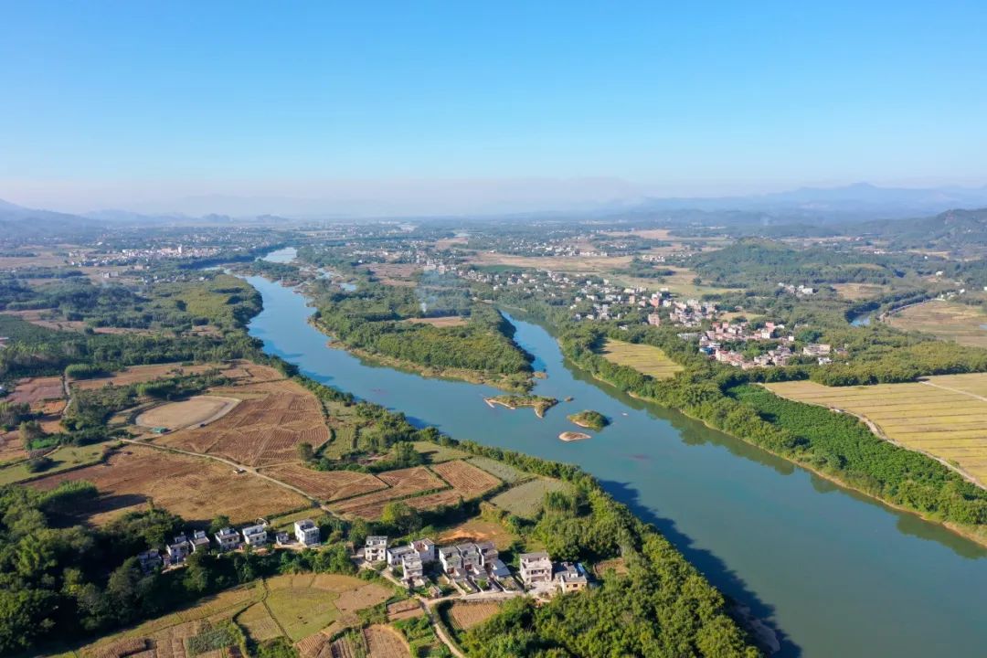 西江从广西梧州悠悠流到肇庆,正式进入广东.