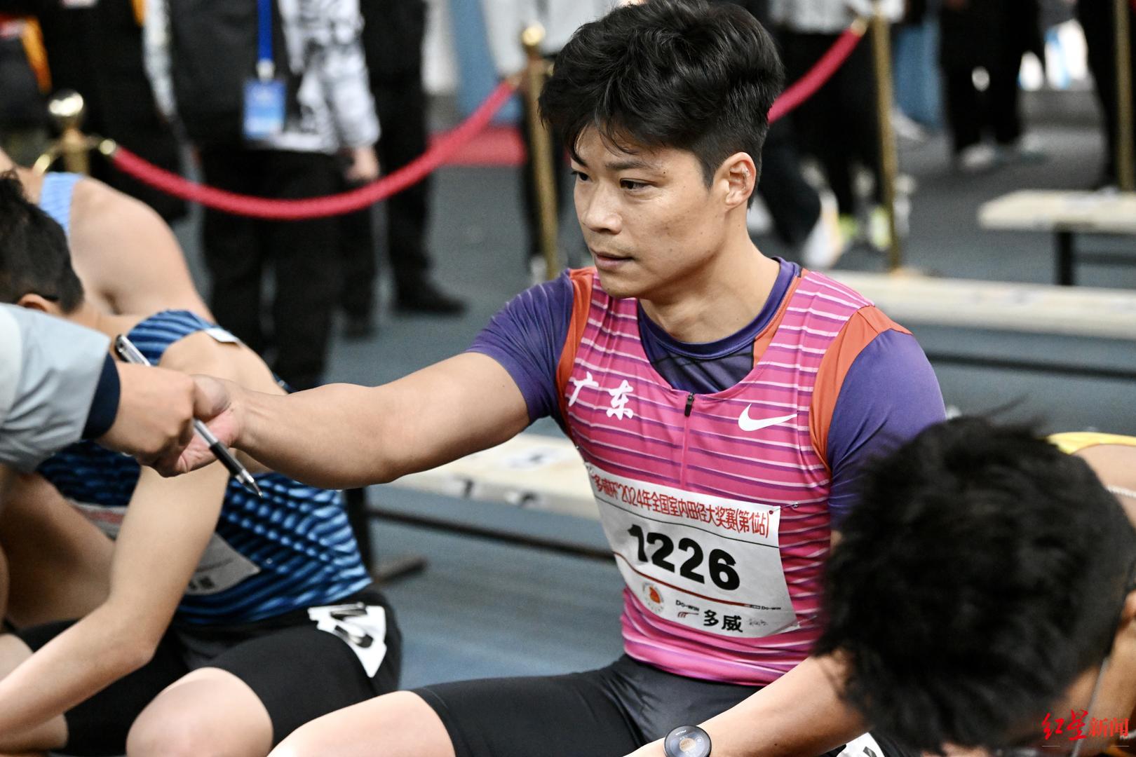 2024年全国室内田径大奖赛(第1站)在成都举行,苏炳添参赛