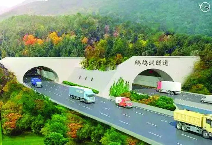 稔平环岛高速公路先行段鹧鸪洞隧道效果图.