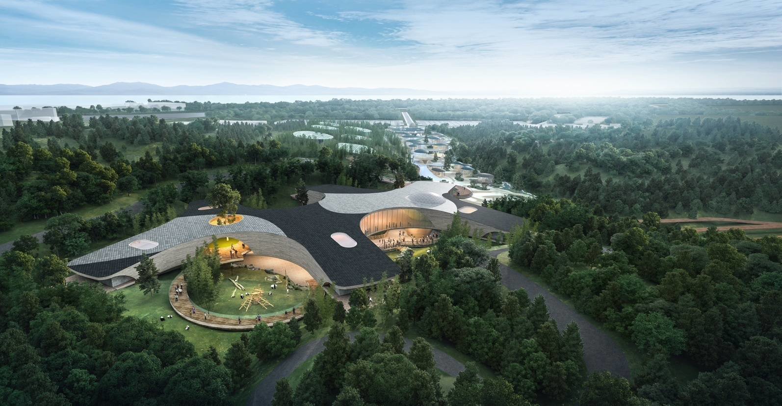 大熊猫北京基地效果图.房山区供图