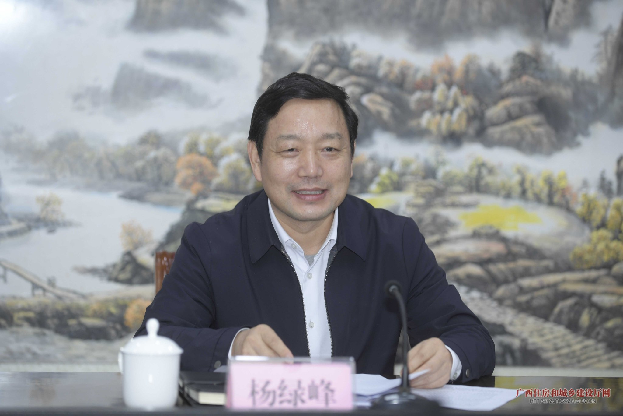 城乡建设厅党组书记,厅长杨绿峰在南宁会见贺州市委书记李杰云一行