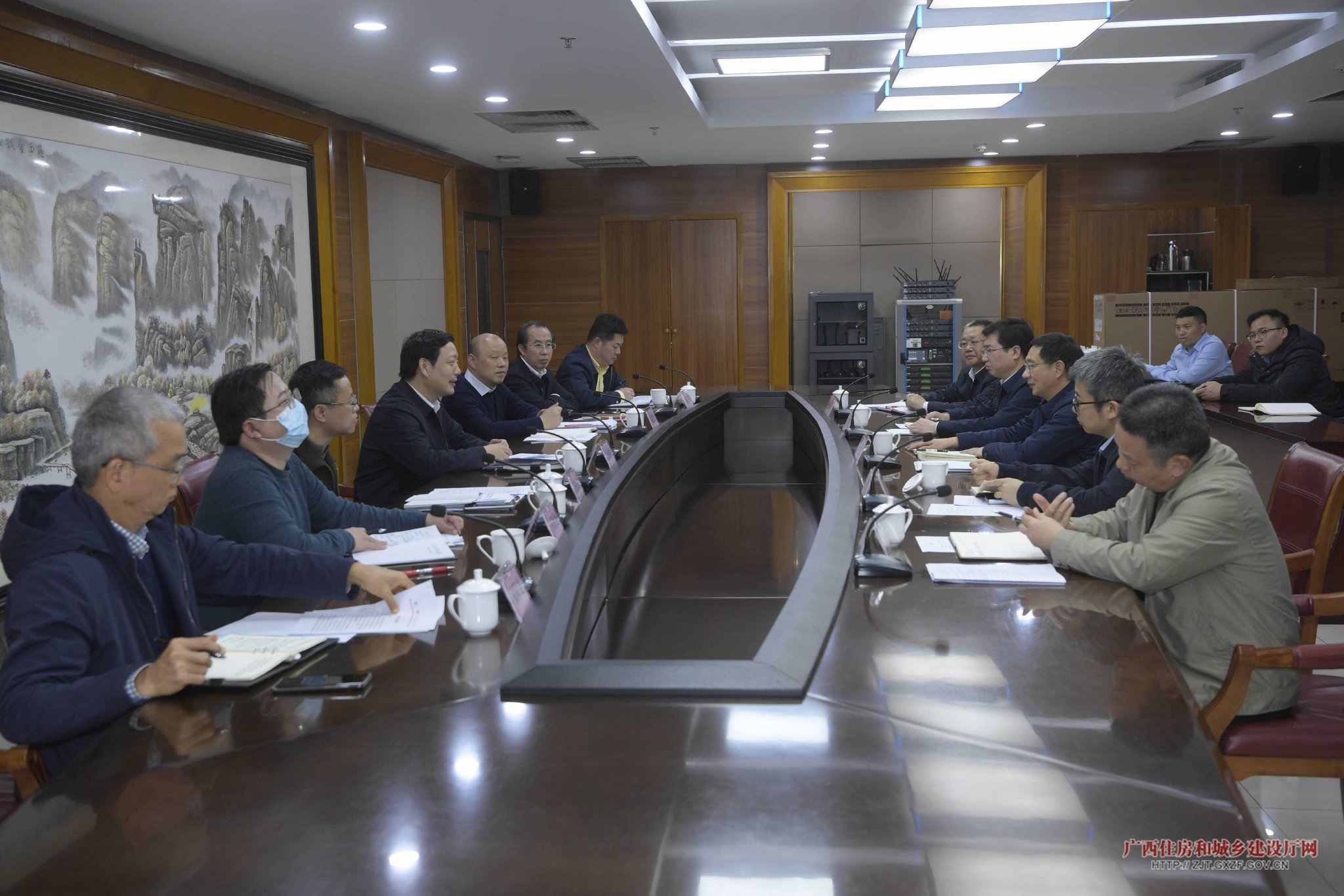 自治区住房城乡建设厅党组书记,厅长杨绿峰与贺州市主要领导进行座谈