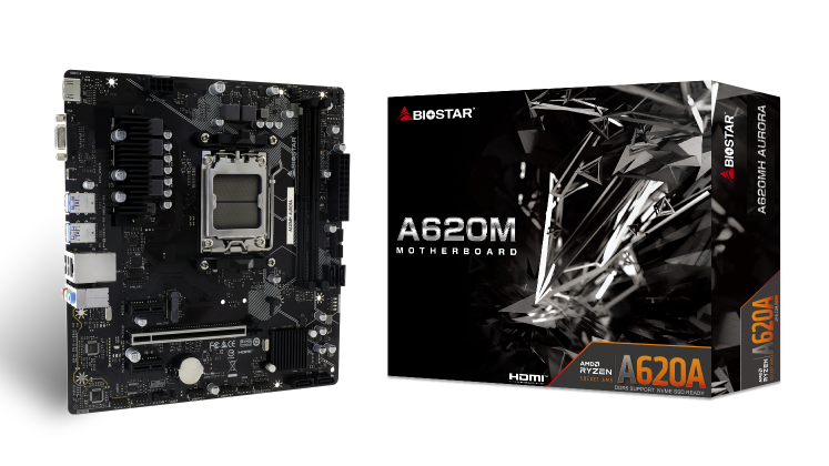映泰推出 A620MH Aurora 主板 ，采用新款 AMD A620A 芯片组