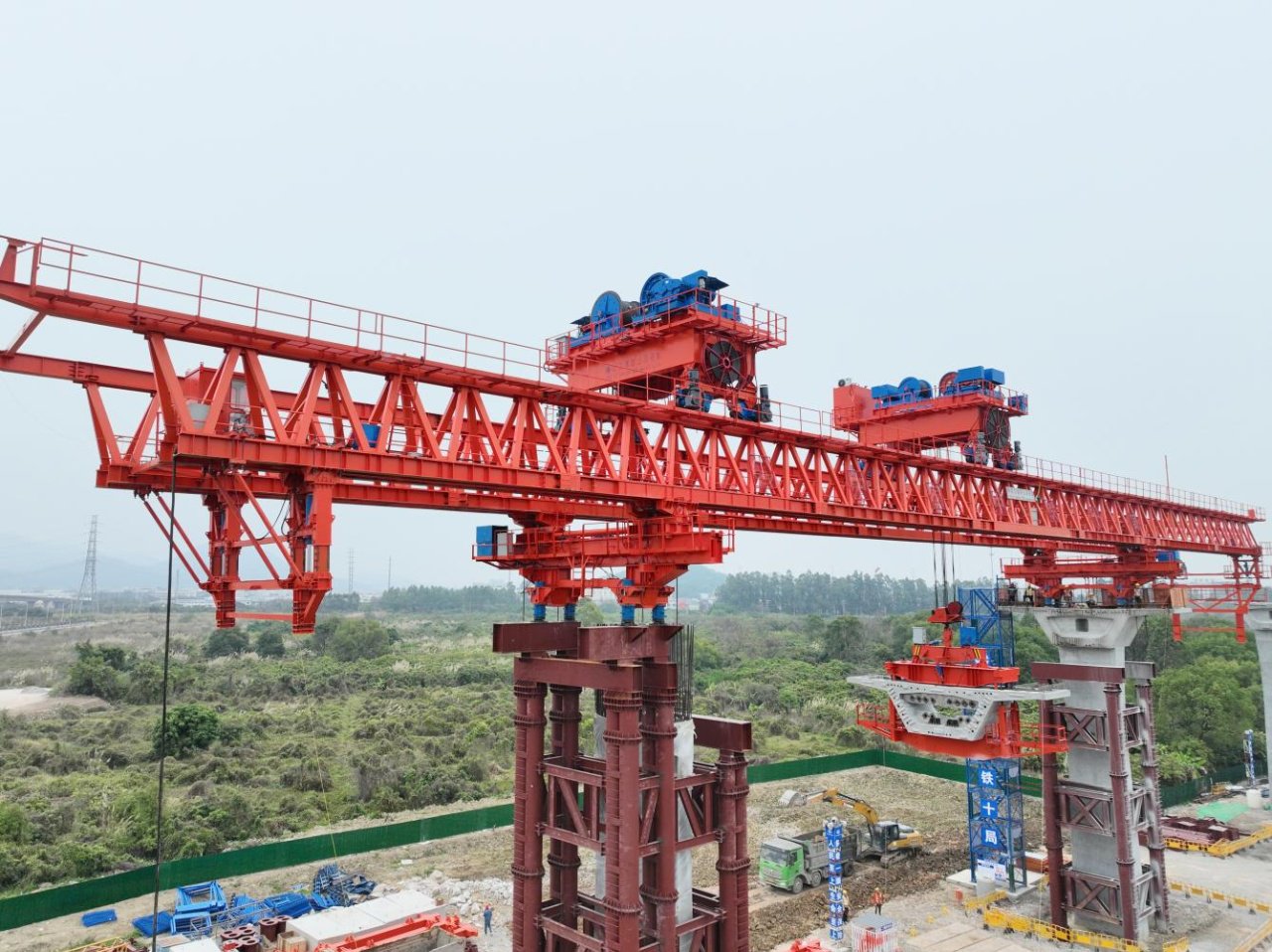 广佛环线五工区首片节段梁开始施工|中铁_新浪财经_新浪网