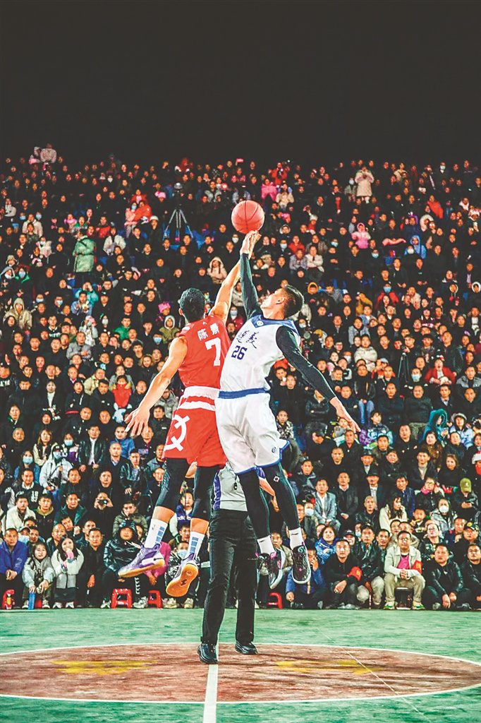 2023年贵州省首届"美丽乡村"篮球联赛总决赛,"村ba"现场.