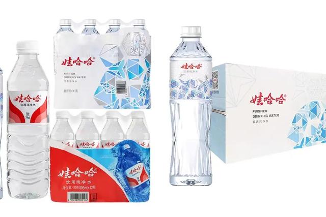 娃哈哈饮用水的不同包装(图源娃哈哈电商产品介绍页)