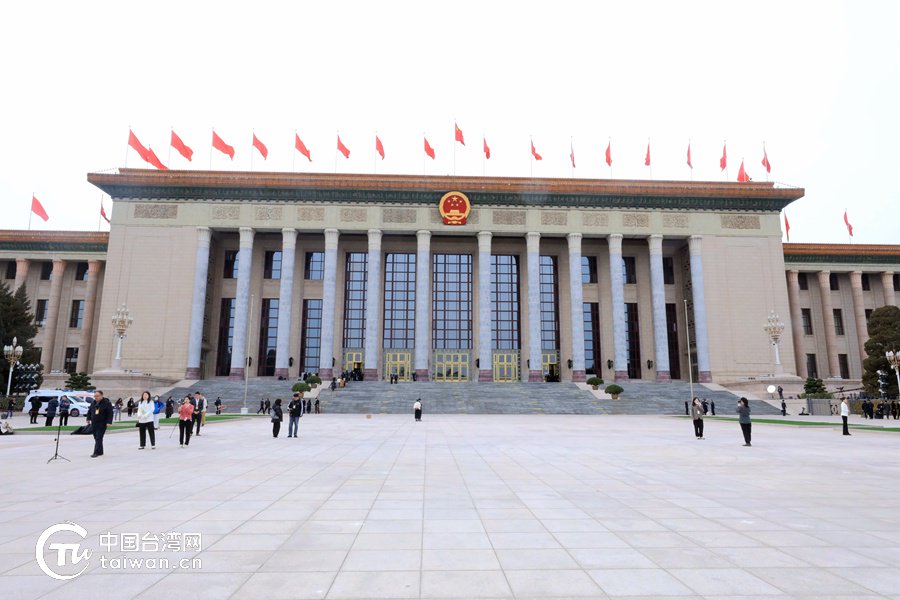 人民大会堂外景.(中国台湾网记者 尹赛楠 摄)