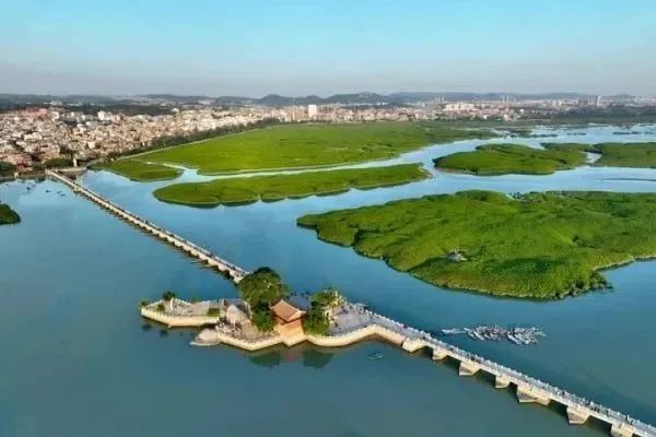 泉州洛阳桥(无人机照片,11月19日摄)