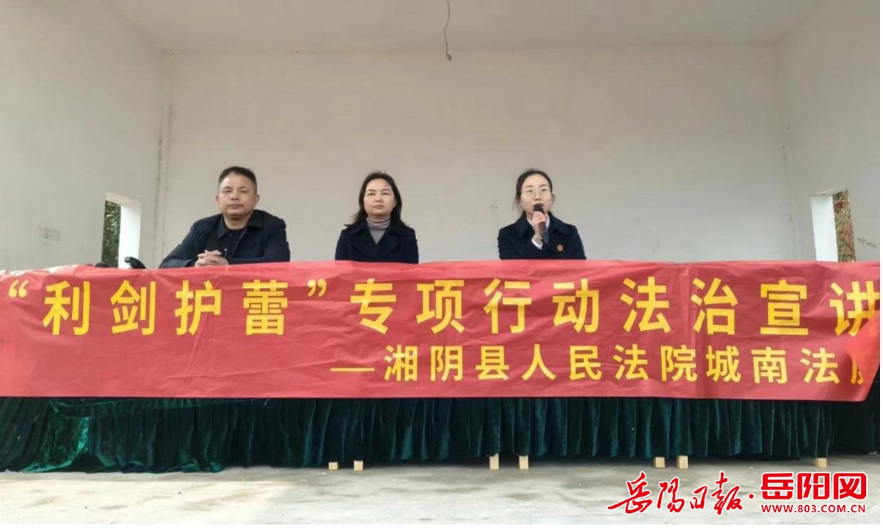 湘阴县樟树中学:春雷震震护"花蕾",法治宣讲润成长_新浪财经_新浪网