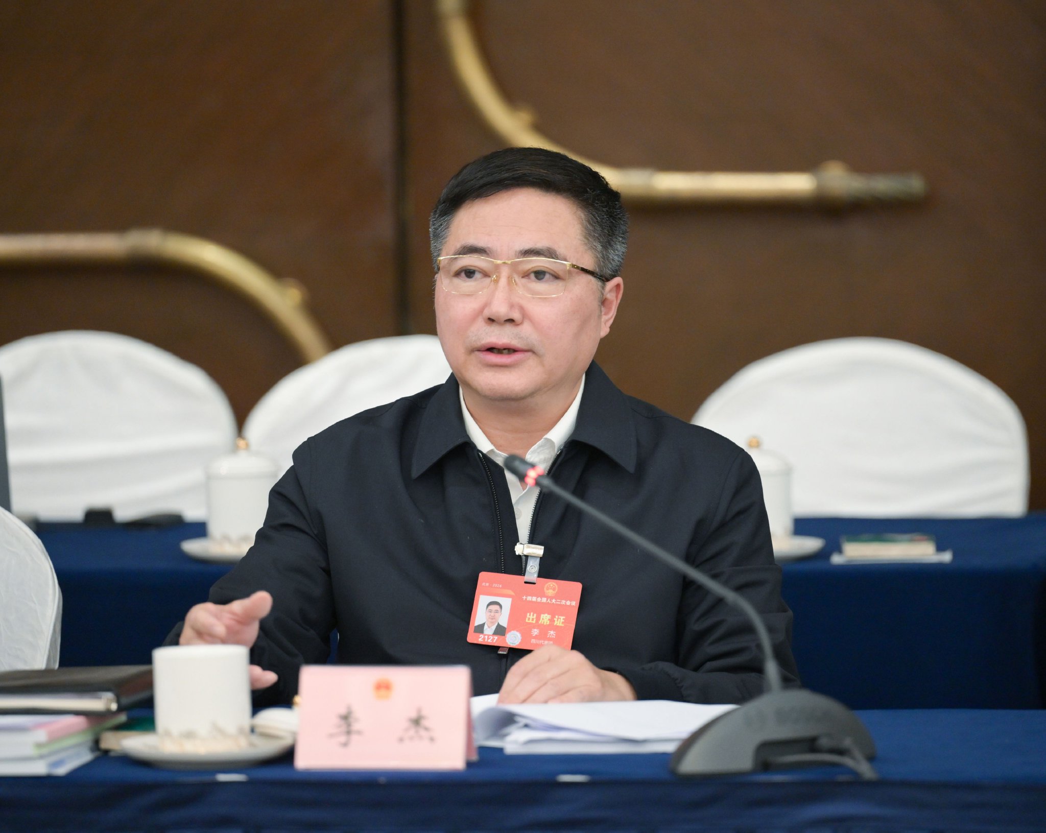 全国人大代表,国家税务总局四川省税务局党委书记,局长李杰 图片来源