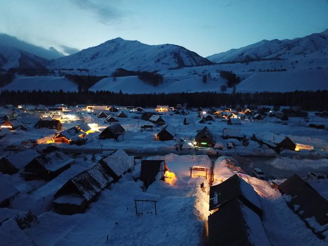 新疆禾木:旅游热温暖冬季童话小村|禾木村_新浪财经_新浪网