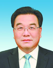 内蒙古自治区党委书记,自治区人大常委会主任孙绍骋代表山西省委书记