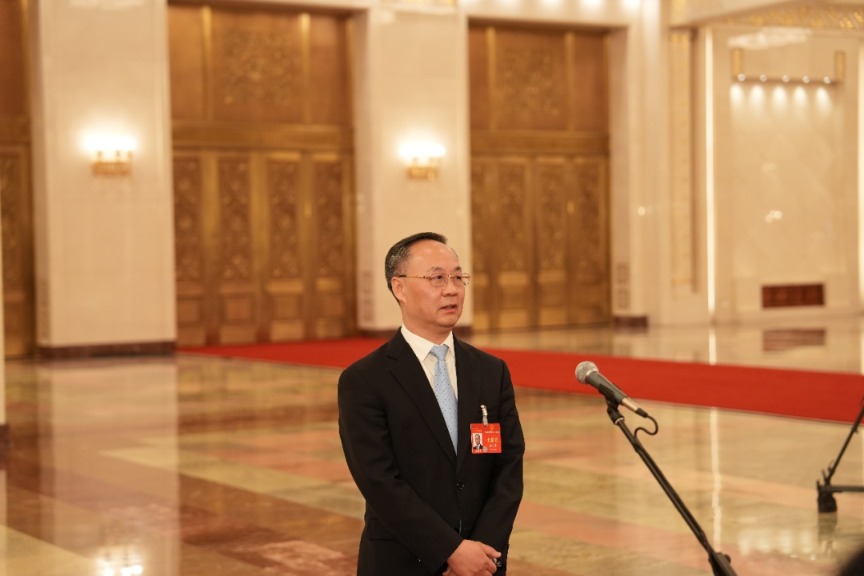 李云泽在十四届全国人大二次会议第三场"部长通道"集中采访活动中发言