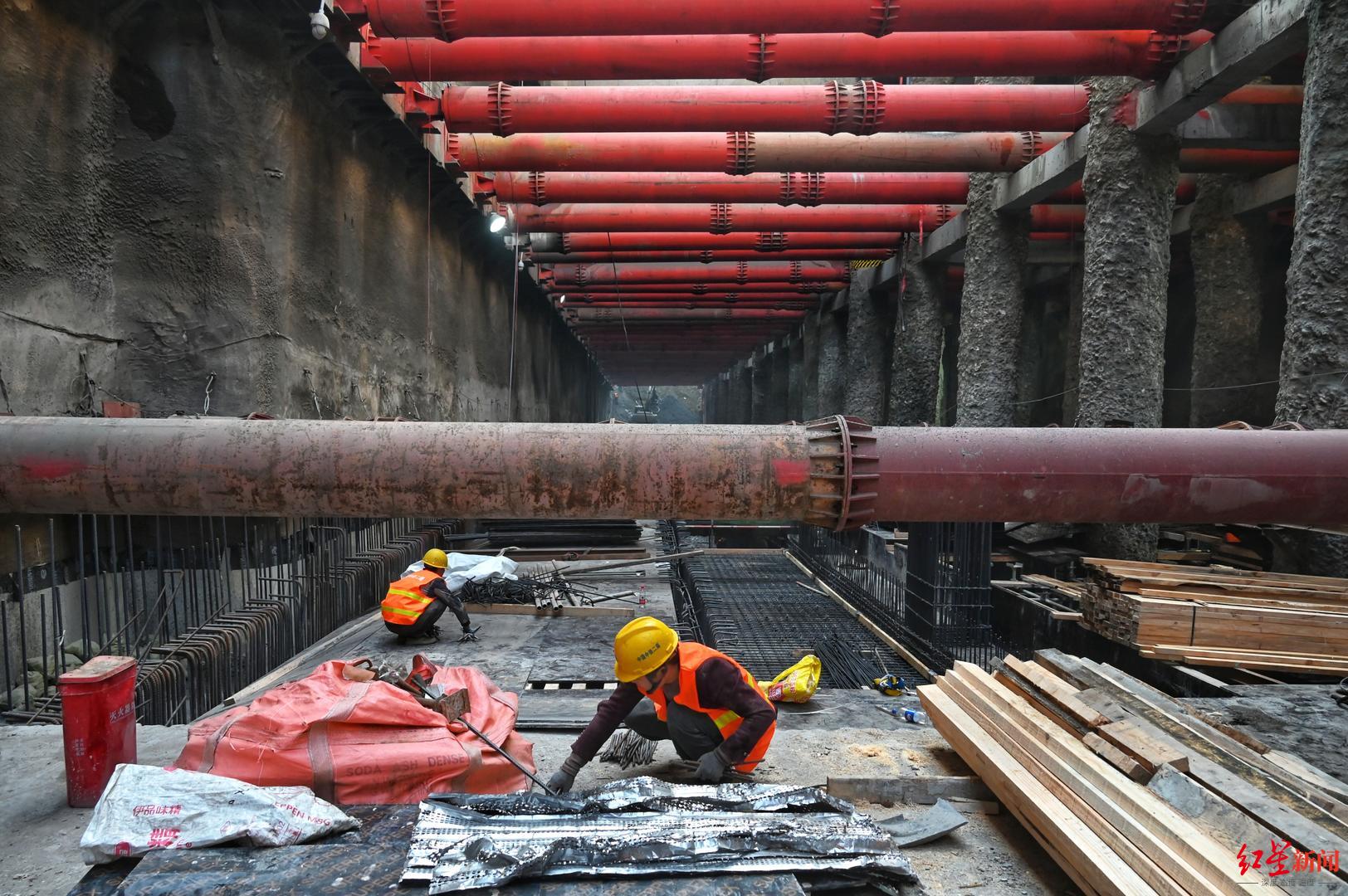 探访成都轨道交通13号线全线铺轨施工完成过半最深车站将于年内封顶