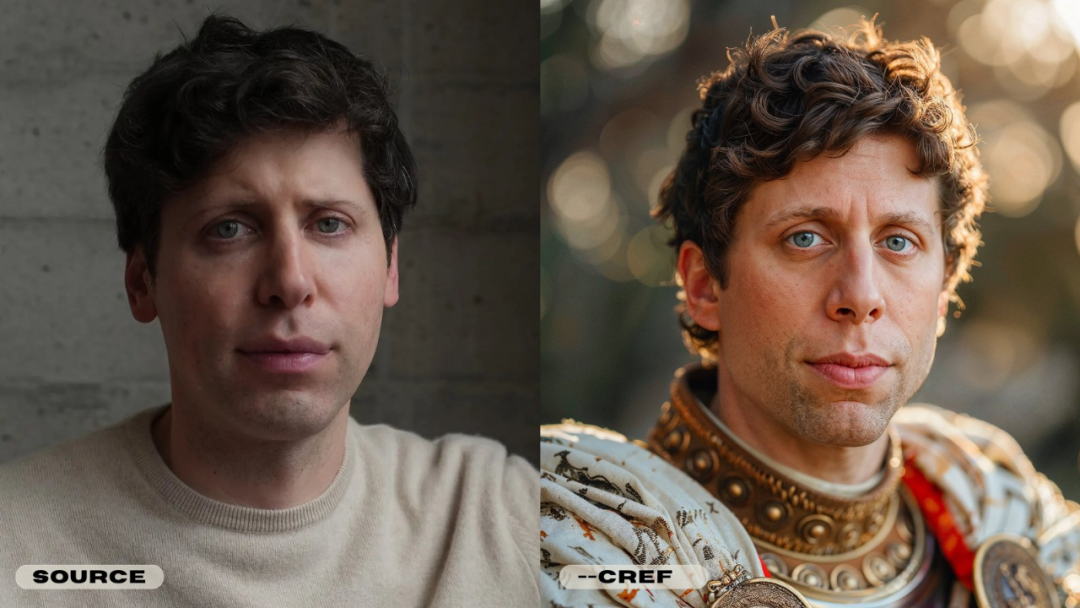 midjourney上新「换脸魔法」,奥特曼一秒cos罗马将军