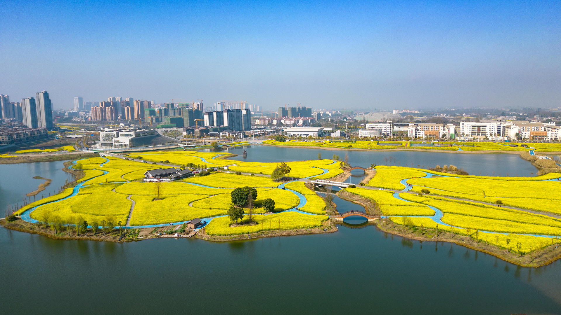 四川省眉山市彭山区五湖四海湿地公园 图据视觉中国具体调整内容