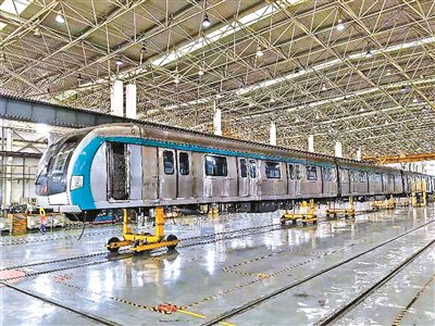 京港地铁位于马家堡车辆段的架临修库