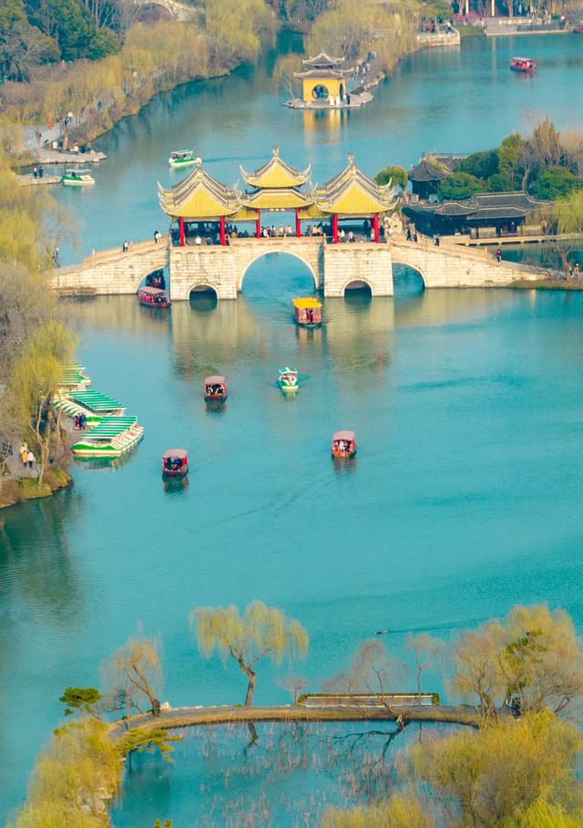 扬州瘦西湖美景图图片