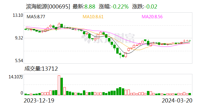 滨海能源(000695.