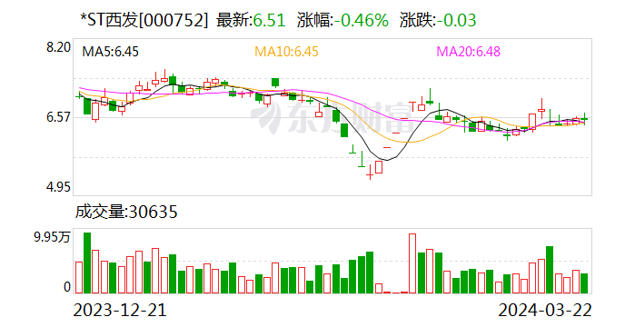 自查存在资金占用 深交所向*st西发(000752.