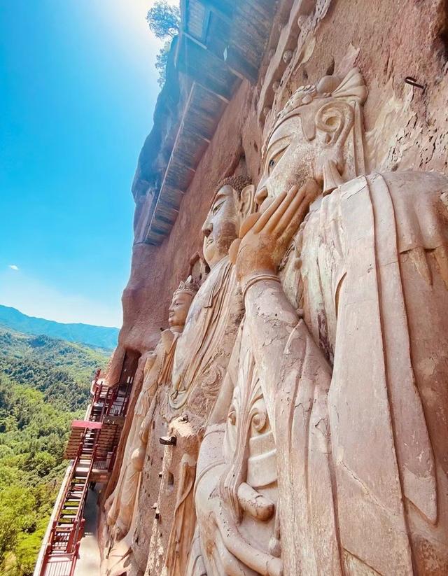 甘肃天水麦积山石窟. 供图:悦微小鱼