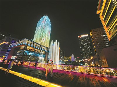宁波南部商务区夜景图片