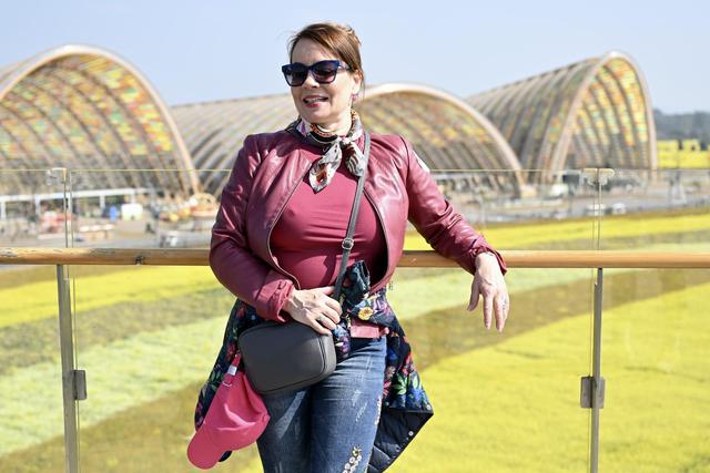 兹苏桑纳·西西兹图参观成都景点 摄影记者 刘海韵目前,世园会与世运