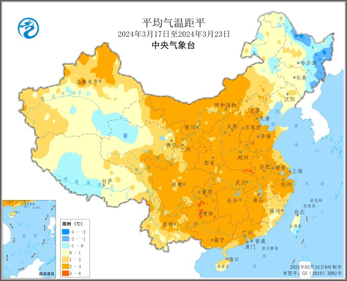 本周(2024年3月17日-3月23日),全国大部农区气温接近常年同期或偏高1