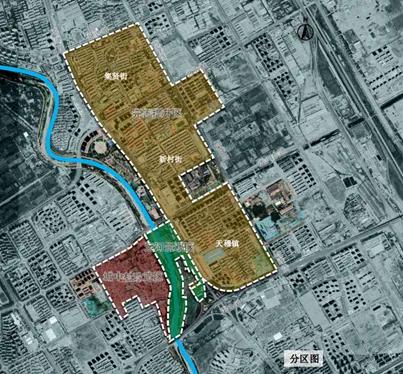 《北辰区北运河及周边城市更新项目》实施范围图