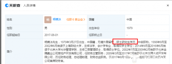 泡泡玛特cfo杨镜冰是研究生学历有研究生毕业证书吗