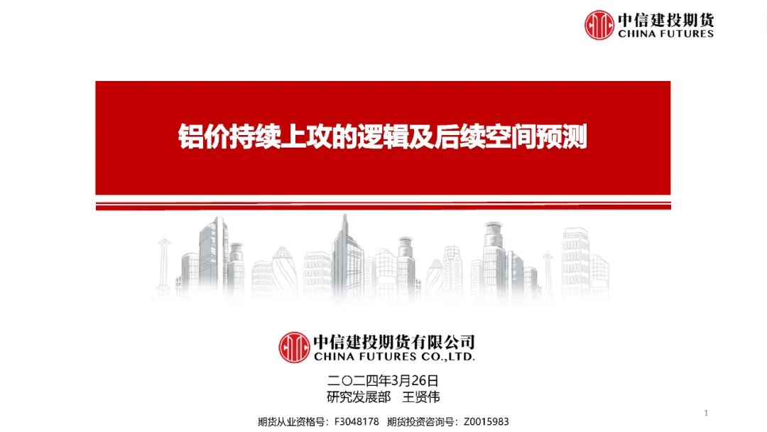 【建投说铝】铝价持续上攻的逻辑及后续空间预测