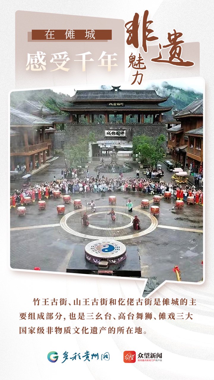 【高质量发展看贵州·海报】在傩城感受千年非遗魅力