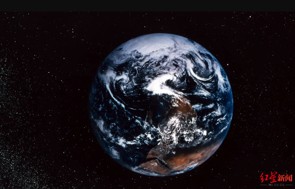 ▲卫星云图看到的冰川画面