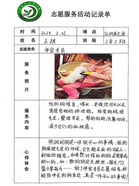 月亮湾小学德育实践作业展