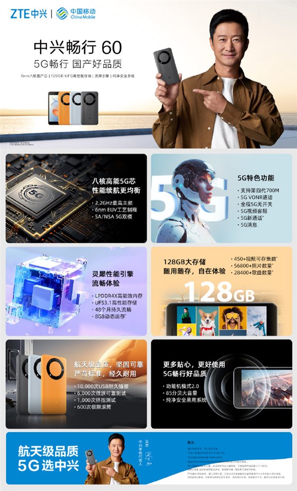 899元起 中兴畅行60今日开售:八核国产5g芯|5g|中兴_新浪科技_新浪网