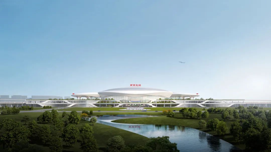 设高铁场,引入上海至南京至合肥高速铁路;城际场,引入宁淮城际铁路,宁