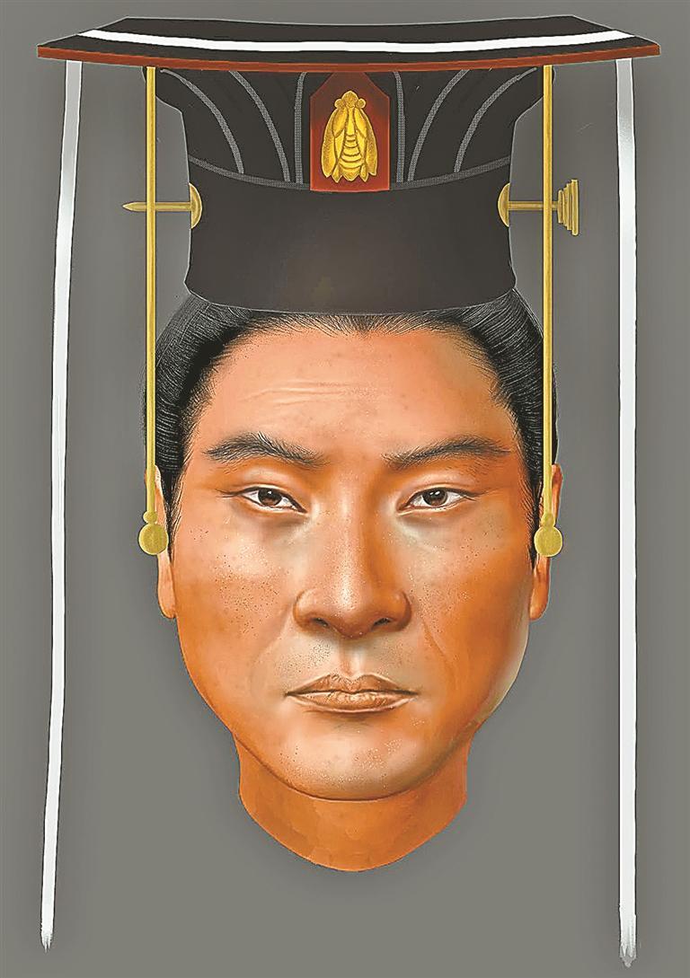 这是我国首次以科技考古方式复原古代帝王容貌,赋予历史以鲜活气息.