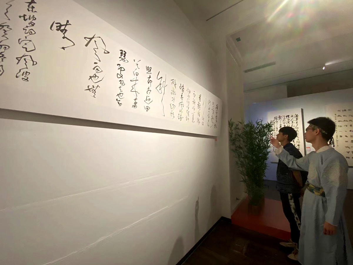 全国名家苏轼主题书法作品展在海南省博物馆开展。记者 陈望 摄