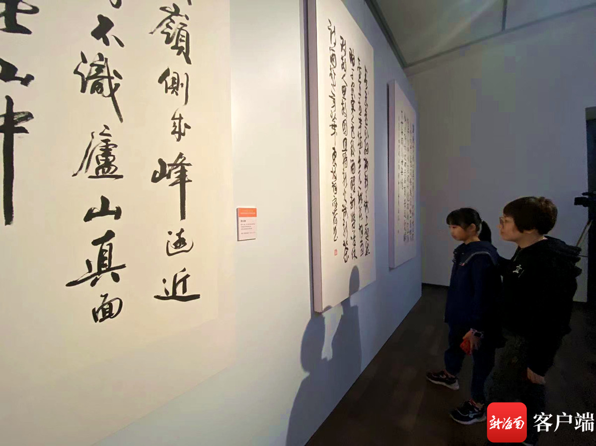 全国名家苏轼主题书法作品展在海南省博物馆开展。记者 陈望 摄