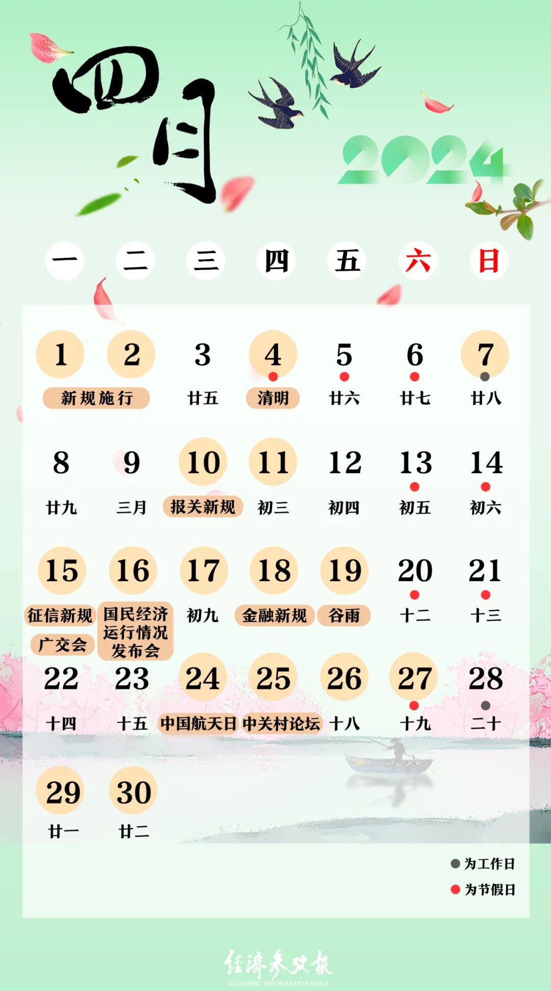 实用收藏!4月财经日历出炉