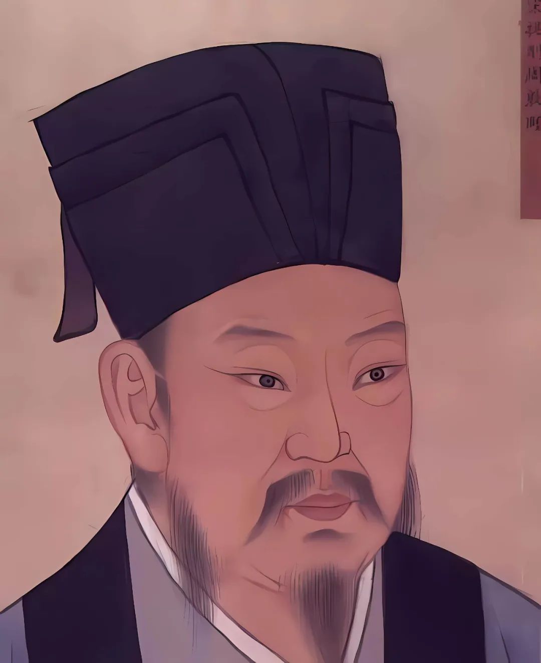 他为官清正,一身正气.