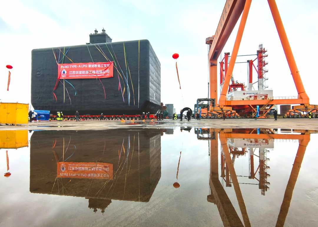 国内首制超大型flng项目a型液货舱交付_新浪财经_新浪网
