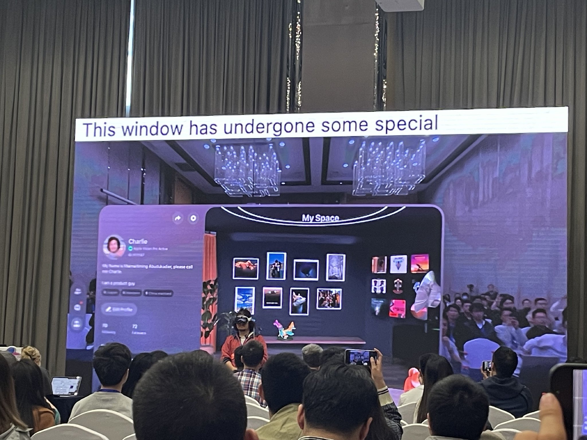 易明演示inSpaze 图片起头：每经记者 杨昕怡