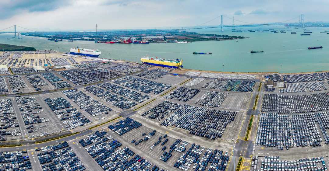 广州:繁忙的南沙汽车口岸_新浪财经_新浪网